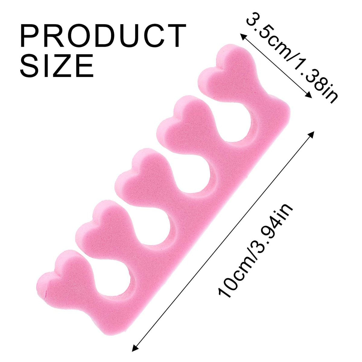 Piriuuo 12 Pack Sponge Toe Separators for Pedicure - Soft Foam Toe Spacers for Women, Flexible Toe Dividers for Nail Art & Manicure - görsel 3