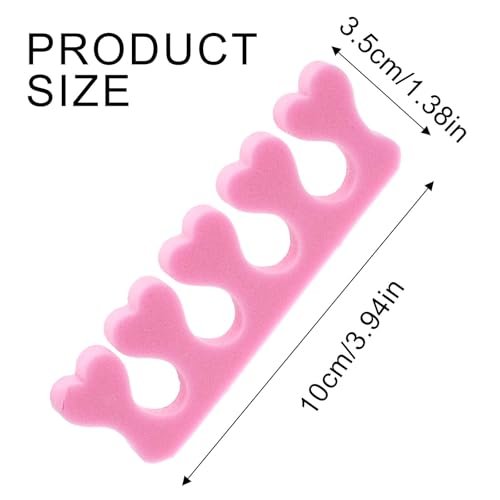 Piriuuo 12 Pack Sponge Toe Separators for Pedicure - Soft Foam Toe Spacers for Women, Flexible Toe Dividers for Nail Art & Manicure - görsel 4
