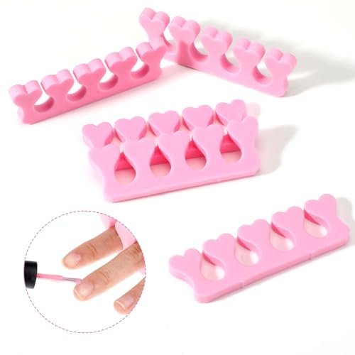 Piriuuo 12 Pack Sponge Toe Separators for Pedicure - Soft Foam Toe Spacers for Women, Flexible Toe Dividers for Nail Art & Manicure - görsel 8