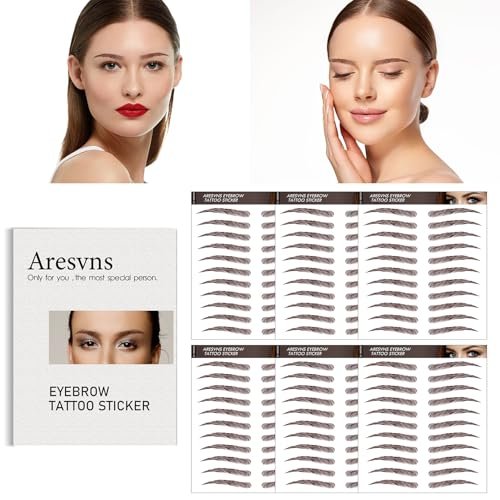 4D Hair-Like Eyebrow Tattoo Stickers - 66 Pairs, Waterproof & Long-Lasting 3-5 Days - görsel 6