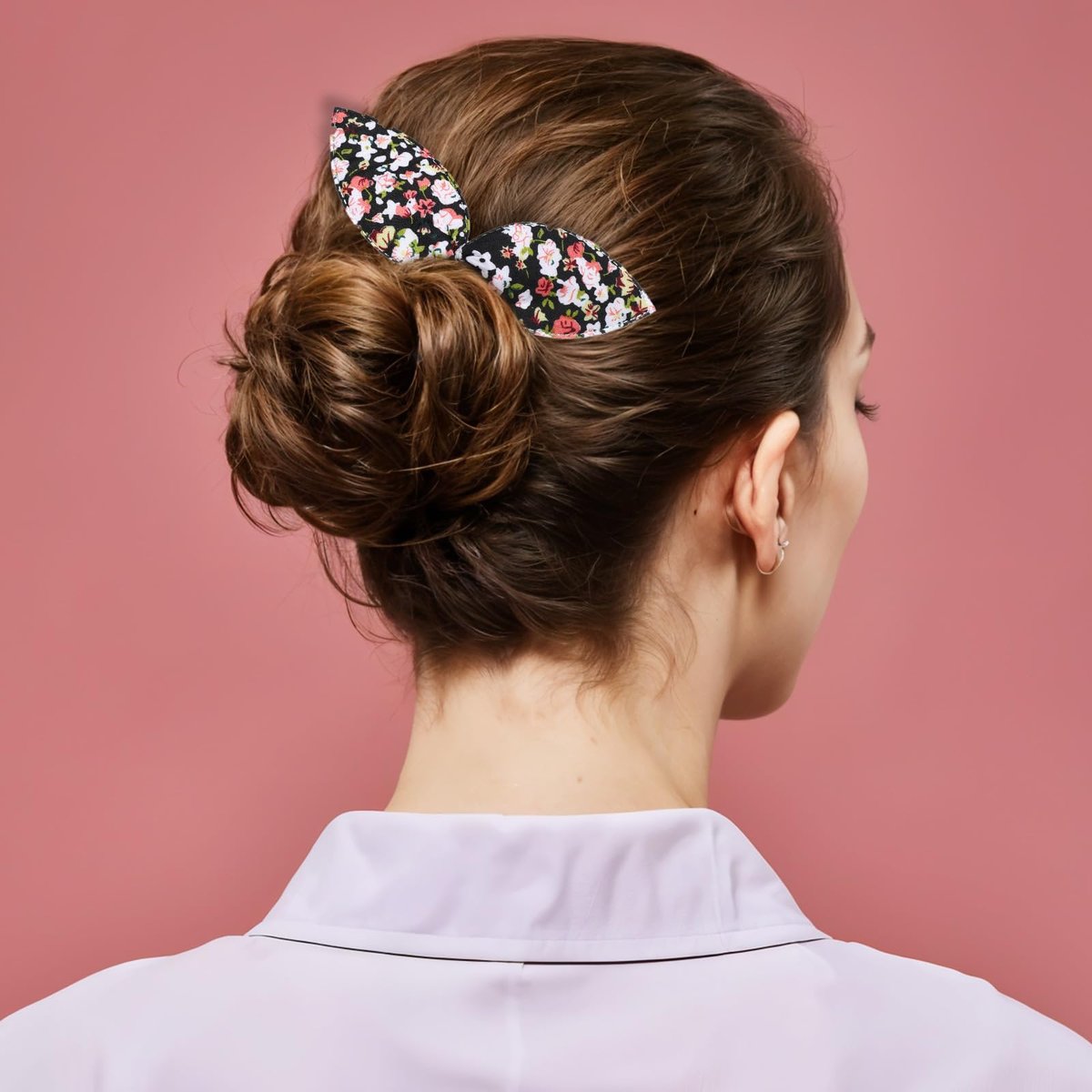 Lnngub 4 Pcs Deft Hair Bun Maker - French Twist Rabbit Ear Bun Twister for Women & Girls - görsel 5