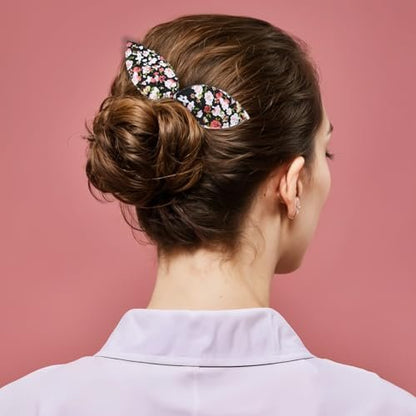 Lnngub 4 Pcs Deft Hair Bun Maker - French Twist Rabbit Ear Bun Twister for Women & Girls