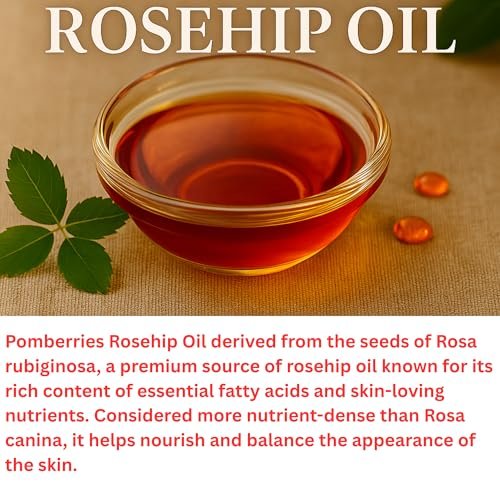 USDA Organic Rosehip Oil – 100% Pure, Cold-Pressed & Unrefined Face Oil for Skin & Hair – 16 fl oz Glass Bottle Avelisse