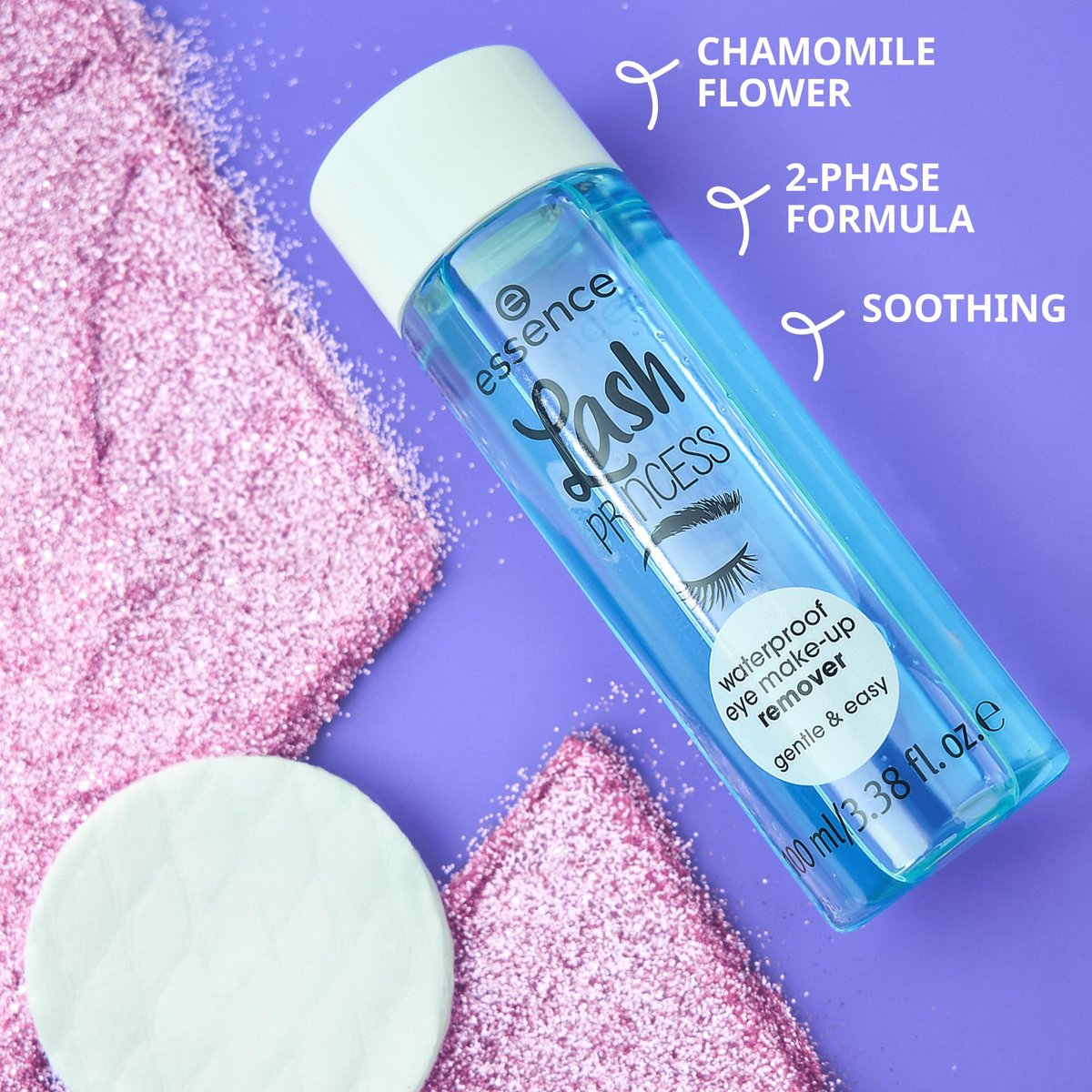 Essence Lash Princess Waterproof Eye Makeup Remover - Gentle 2-Phase Formula, Vegan & Cruelty Free, 3.3 Fl Oz - görsel 7