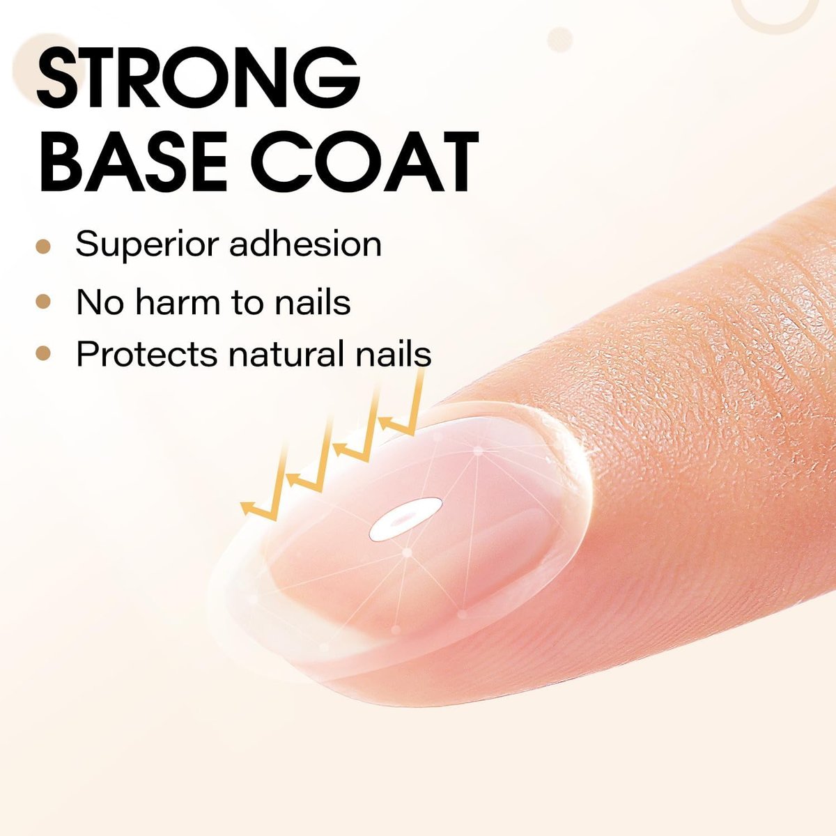 AIMEILI Hema Free No Wipe Top and Base Coat Set for Gel Nails - 2 x 15ml, High Gloss, Long Lasting, Vegan & Cruelty Free - görsel 7