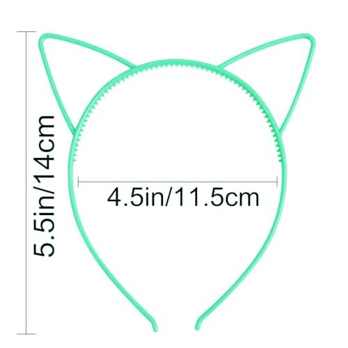 Exacoo 36-Pack Cat Ears Headbands – Plastic Kitty Headbands for Girls, Gabby Party Favors, Birthday Supplies, Halloween Hair Accessories Avelisse
