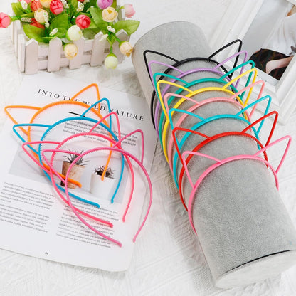 Exacoo 36-Pack Cat Ears Headbands – Plastic Kitty Headbands for Girls, Gabby Party Favors, Birthday Supplies, Halloween Hair Accessories Avelisse