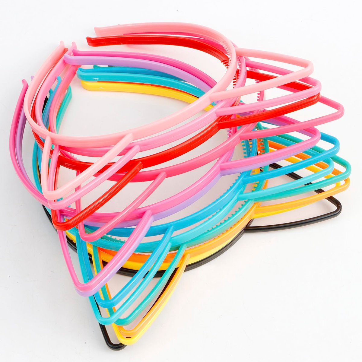 Exacoo 36-Pack Cat Ears Headbands – Plastic Kitty Headbands for Girls, Gabby Party Favors, Birthday Supplies, Halloween Hair Accessories Avelisse