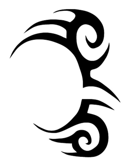 Tribal Face Temporary Tattoos – Pack of 4 Removable Prank Tattoos for Bachelor Parties