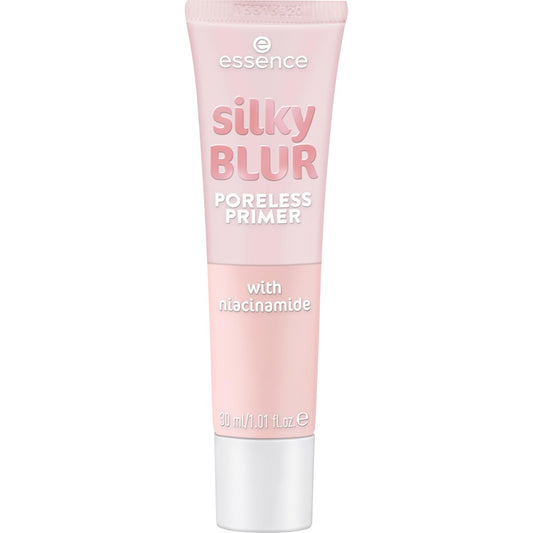 essence Silky Blur Poreless Primer - Skin-Smoothing & Pore-Blurring with Niacinamide - Vegan & Cruelty Free