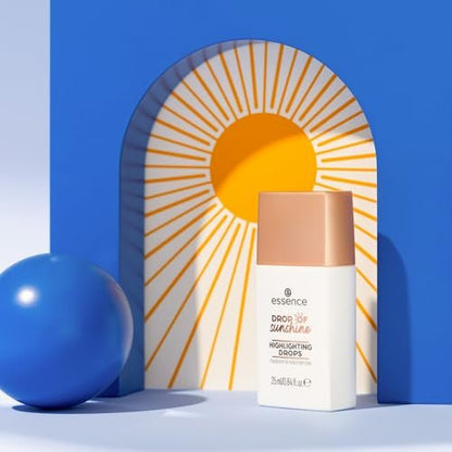 essence Drop of Sunshine Highlighter Drops - Lightweight Buildable Liquid Highlighter for Healthy Glow, Vegan & Cruelty Free