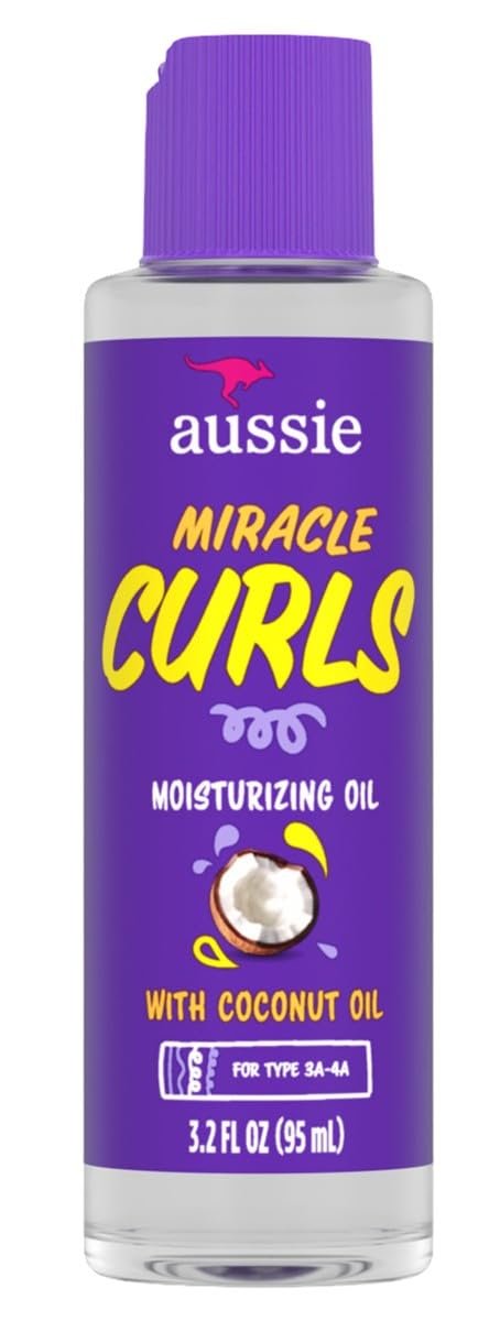 Aussie Miracle Curls Moisturizing Oil 3.2 Ounce (Pack of 3) – Hydrate & Define Curls Avelisse
