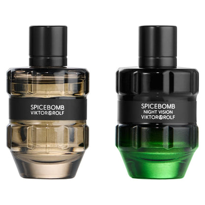 Viktor&Rolf Spicebomb Cologne Travel Size Set – Eau de Toilette & Nightvision EDT (0.2 Fl Oz Each) Avelisse