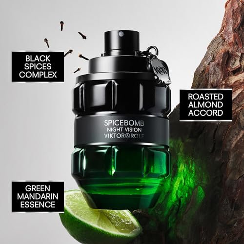 Viktor&Rolf Spicebomb Cologne Travel Size Set – Eau de Toilette & Nightvision EDT (0.2 Fl Oz Each) Avelisse