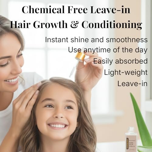 Revatology Kids & Baby Hair Serum Leave-In Conditioner - Lightweight Scalp Serum for Dry Scalp, Frizz Control & Healthy-Looking Hair Growth, 30 Botanicals, Chemical Free, Made in USA, 1 Fl Oz Avelisse