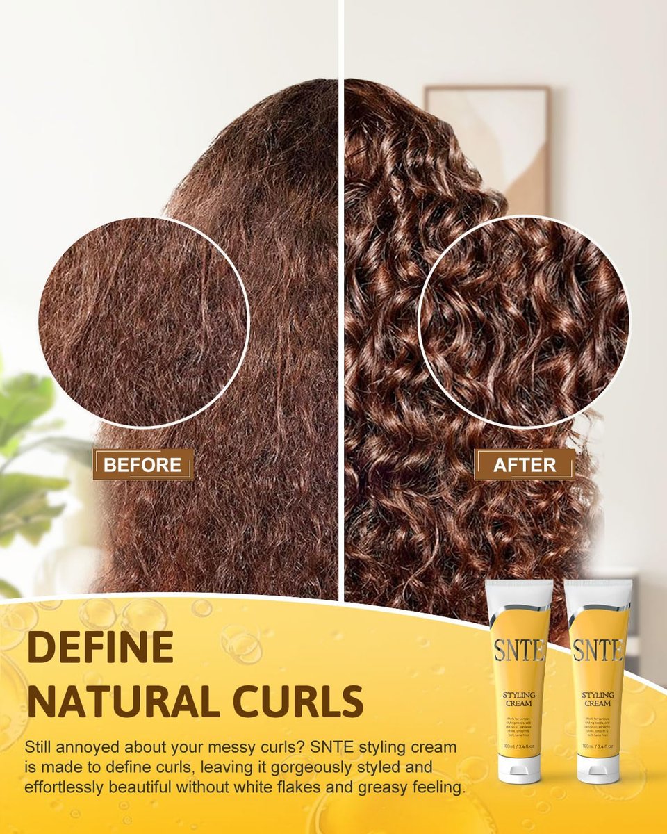 Samnyte Hair Wax Stick & Styling Cream Kit – Slick Back Hair Products for Women & Kids, Non-Greasy Fly Away Stick, Hair Styling Accessories for Buns & Braiding (Yellow, 3 oz x 2) - görsel 7