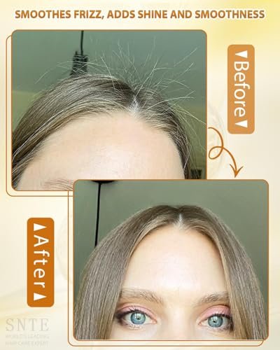 Samnyte Hair Wax Stick & Styling Cream Kit – Slick Back Hair Products for Women & Kids, Non-Greasy Fly Away Stick, Hair Styling Accessories for Buns & Braiding (Yellow, 3 oz x 2) - görsel 4