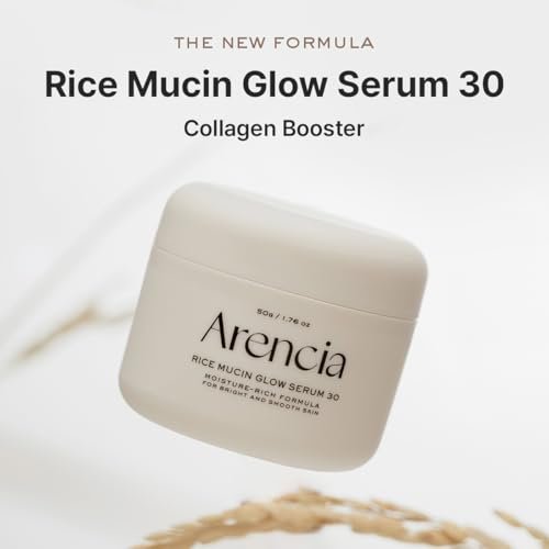Arencia Rice Mucin Overnight Glow Face Mask Serum - 1.76 oz | Plumping Hyaluronic Acid Treatment - görsel 3