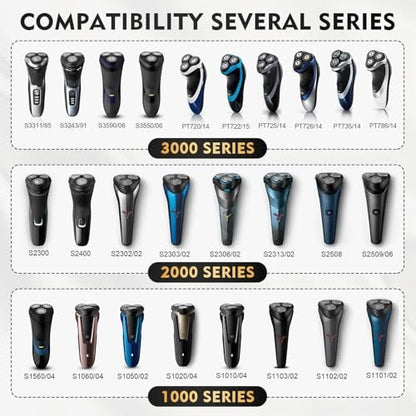 SH30 Replacement Heads for Philips Norelco Shaver Series 3000, 2000, 1000 & S1560 - Compatible with 3800, 3600, 2400 & More Avelisse