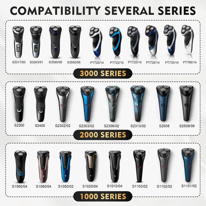 SH30 Replacement Heads for Philips Norelco Shaver Series 3000, 2000, 1000 & S1560 - Compatible with 3800, 3600, 2400 & More Avelisse