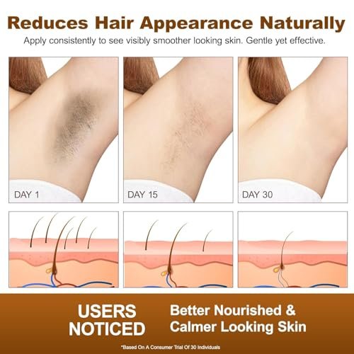 Rulviou Cyperus Rotundus Oil – Natural Hair Removal Oil for Reduced Body Hair Growth, Gentle for All Skin Types, 2 fl oz - görsel 8