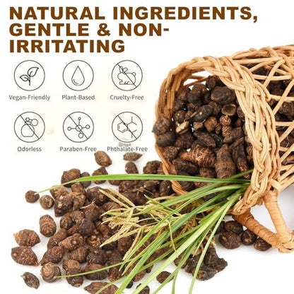 Rulviou Cyperus Rotundus Oil – Natural Hair Removal Oil for Reduced Body Hair Growth, Gentle for All Skin Types, 2 fl oz