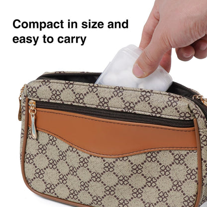 CGR Travel Cotton Swabs Set – 3-Pack Portable Cotton Balls, Rounds & Swabs in Reusable Storage Box