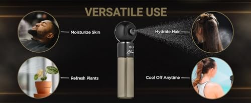 Stylecraft Studio High-Pressure Atomization Cordless Mini Nano Mister - USB-C Rechargeable for Barbers, Salons, and Home Use Avelisse