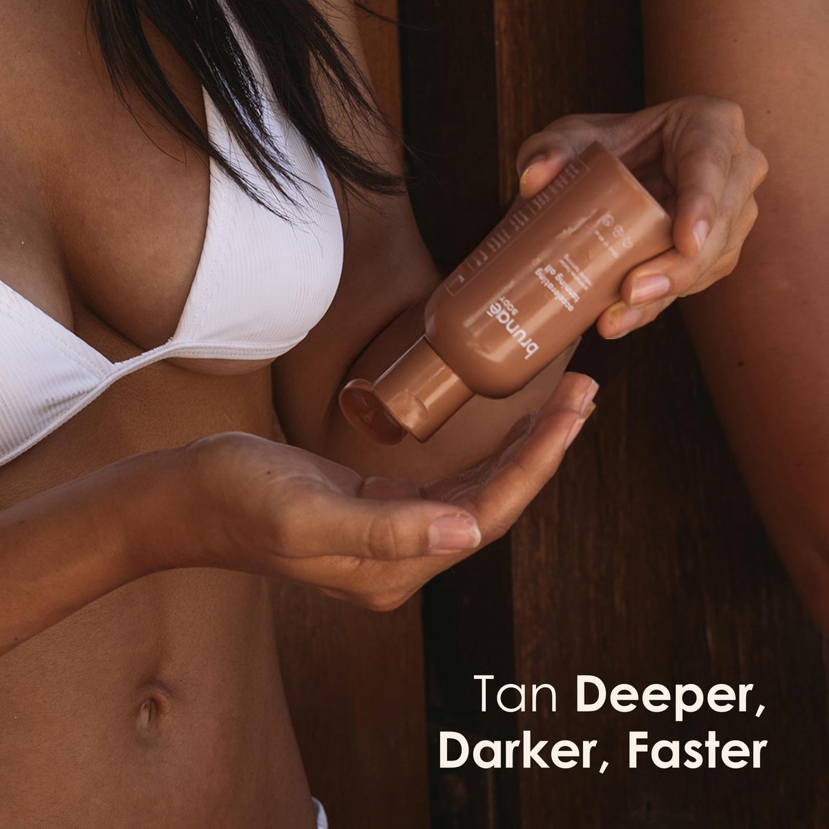 BRUNAE BODY® Dark Tanning Oil – Accelerating Formula for Darker, Faster Tan – Tan Enhancer with Buriti & Jojoba – 100% Vegan & Australian Made Avelisse