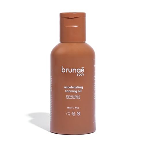 BRUNAE BODY® Dark Tanning Oil – Accelerating Formula for Darker, Faster Tan – Tan Enhancer with Buriti & Jojoba – 100% Vegan & Australian Made Avelisse