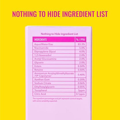 Good Molecules 5% Niacinamide Serum with Ectoin - Ultra Hydrating Pore Minimizer for Face
