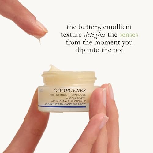goop Beauty Nourishing Lip Repair Mask – Hydrating Lip Treatment with Ceramides & Vegan Lanolin for Smooth, Plump, Soft Lips (0.3 oz) Avelisse