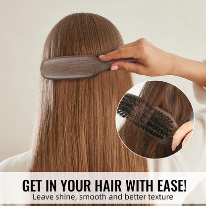 BESTOOL Boar Bristle Hair Brush for Women, Men & Kids – Smoothing, Detangling, Shine & Texture – Also Great as Beard Brush Avelisse