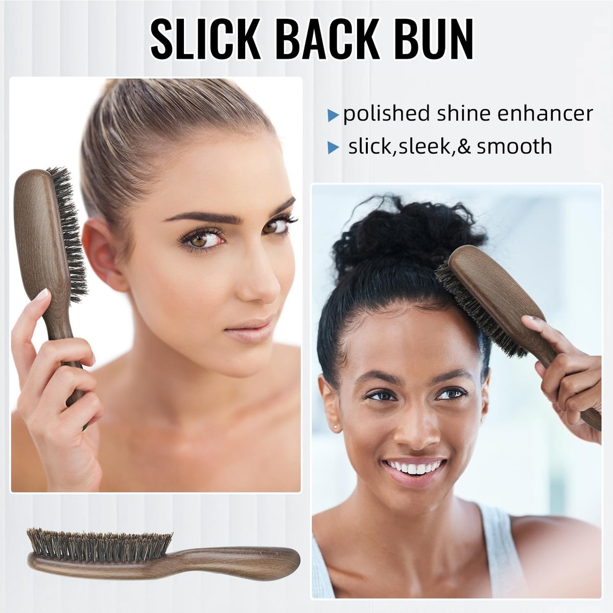 BESTOOL Boar Bristle Hair Brush for Women, Men & Kids – Smoothing, Detangling, Shine & Texture – Also Great as Beard Brush Avelisse