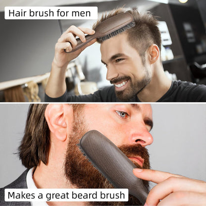 BESTOOL Boar Bristle Hair Brush for Women, Men & Kids – Smoothing, Detangling, Shine & Texture – Also Great as Beard Brush Avelisse