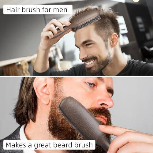 BESTOOL Boar Bristle Hair Brush for Women, Men & Kids – Smoothing, Detangling, Shine & Texture – Also Great as Beard Brush Avelisse