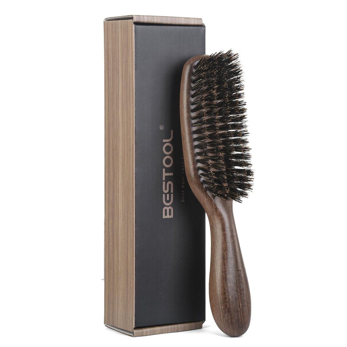 BESTOOL Boar Bristle Hair Brush for Women, Men & Kids – Smoothing, Detangling, Shine & Texture – Also Great as Beard Brush Avelisse