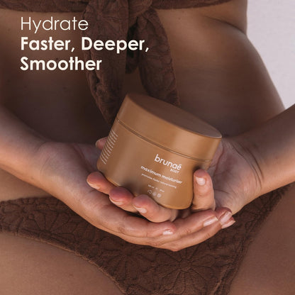 BRUNAE BODY® Maximum Tanning Moisturizer - Pre-Tan Preparation Lotion for Darker & Faster Tan - Hydrating Body Lotion with Jojoba, Avocado & Tamanu Oil - Vegan & Aussie Made Avelisse