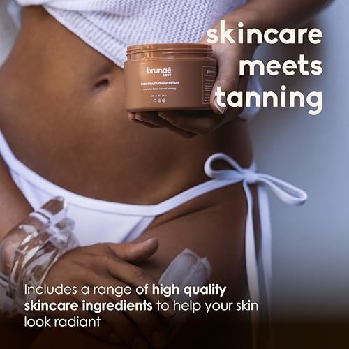BRUNAE BODY® Maximum Tanning Moisturizer - Pre-Tan Preparation Lotion for Darker & Faster Tan - Hydrating Body Lotion with Jojoba, Avocado & Tamanu Oil - Vegan & Aussie Made Avelisse
