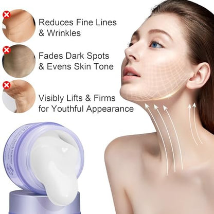 Anti-Aging Neck Cream for Tightening and Firming – WHLH & WELL-BEING Neck Cream for Wrinkles and Sagging Skin, 1.7 Fl Oz