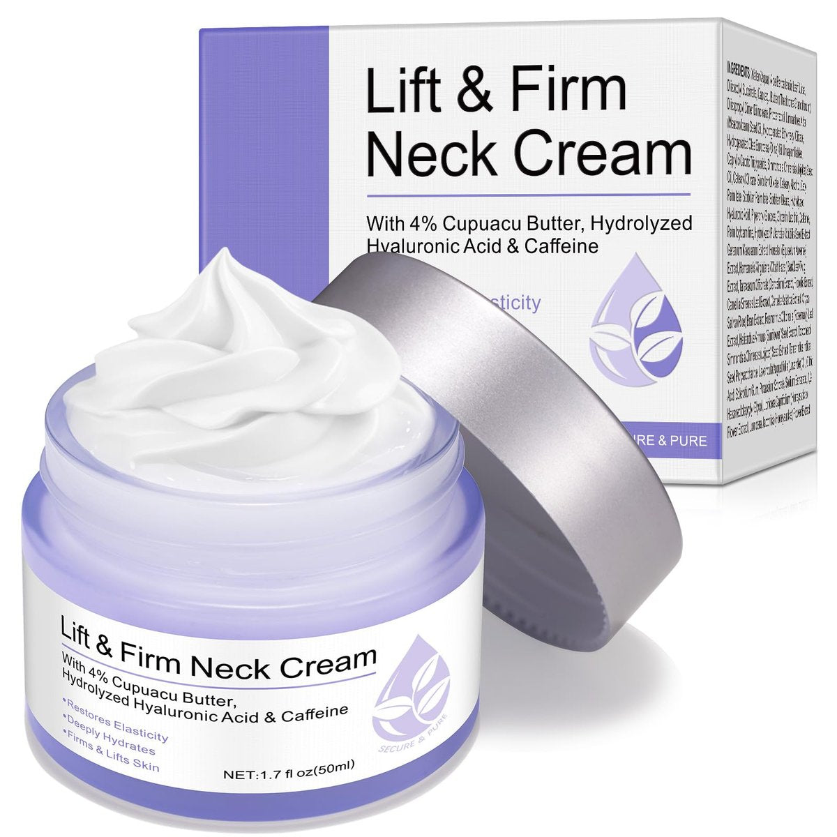 Anti-Aging Neck Cream for Tightening and Firming – WHLH & WELL-BEING Neck Cream for Wrinkles and Sagging Skin, 1.7 Fl Oz - görsel 1
