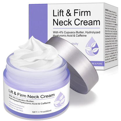 Anti-Aging Neck Cream for Tightening and Firming – WHLH & WELL-BEING Neck Cream for Wrinkles and Sagging Skin, 1.7 Fl Oz