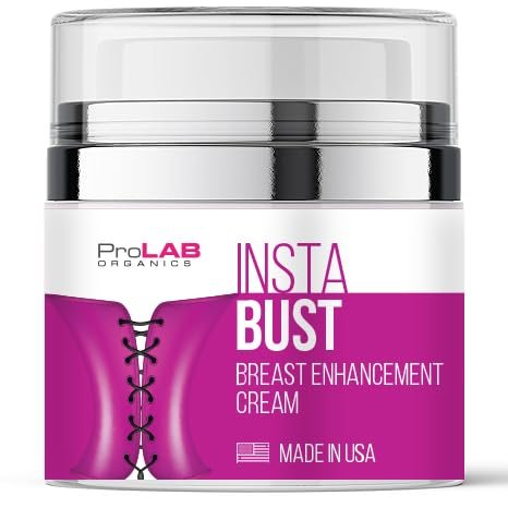 ProLab Organics InstaBust Breast Enhancement Cream – Natural Bust Firming & Lifting Formula for Fuller, Rounder Breasts Avelisse