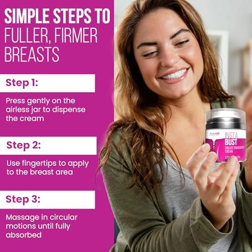 ProLab Organics InstaBust Breast Enhancement Cream – Natural Bust Firming & Lifting Formula for Fuller, Rounder Breasts Avelisse