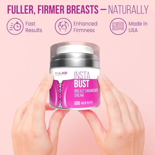 ProLab Organics InstaBust Breast Enhancement Cream – Natural Bust Firming & Lifting Formula for Fuller, Rounder Breasts Avelisse