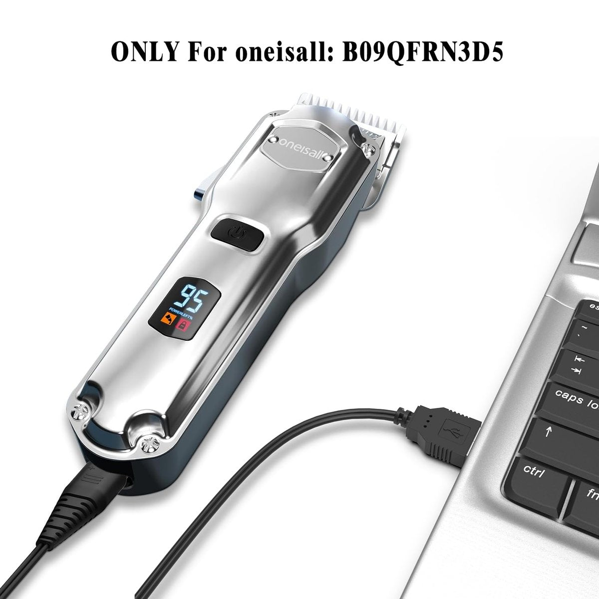 BOEEA USB Charging Cable Cord for oneisall Low Noise Dog Clippers Model RFC-676 - Replacement Charger for Rechargeable Pet Shaver Avelisse