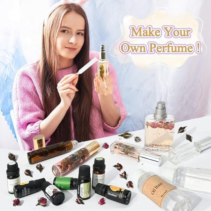 DIY Perfume Making Kit for Women – Create Your Own Signature Scent with Essential Oils & Roller Bottles Avelisse