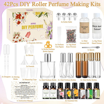 DIY Perfume Making Kit for Women – Create Your Own Signature Scent with Essential Oils & Roller Bottles Avelisse