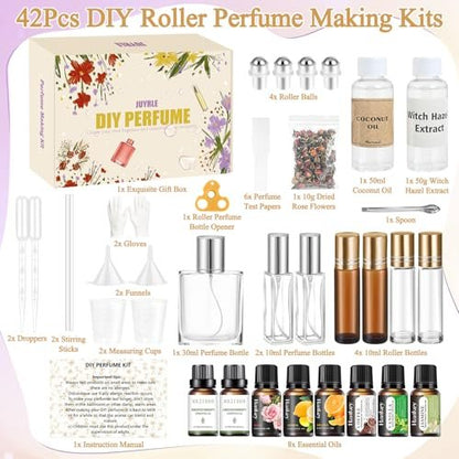 DIY Perfume Making Kit for Women – Create Your Own Signature Scent with Essential Oils & Roller Bottles Avelisse