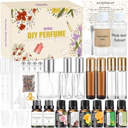 DIY Perfume Making Kit for Women – Create Your Own Signature Scent with Essential Oils & Roller Bottles Avelisse